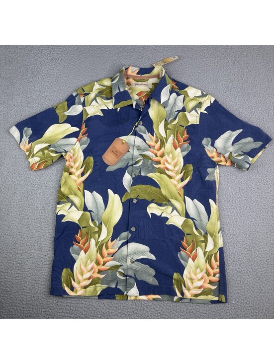 Tommy Bahama Other - Tommy Bahama Silk Men’s Small Regular Floral Hawaiian AOP Button Up Shirt